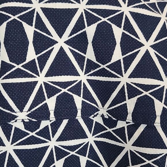 Christopher & Banks Geometric Navy and White Blazer Women's Size PM - Picture 7 of 11